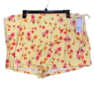 •WILD FABLE•NWT YELLOW FLORAL SKORT SIZE 3X